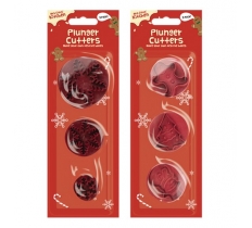 Christmas Plunger Cutters 3 Pack