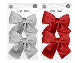 Velvet Bows 15cm 2 Pack