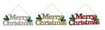 GLITTER MERRY CHRISTMAS PLAQUE 29CM