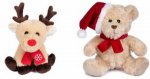 *** OFFER *** Reindeer or Curly Bear With Scarf 15cm