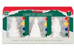 Christmas Paint Your Own Plaster Character Decorations 3pk