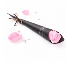 Artificial 32cm Single Pink Rose