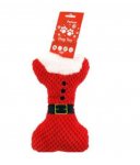 Christmas Knit Santa Bone Pet Toy