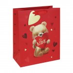 Valentine's Day Cute Bear Large Bag