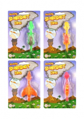 11cm Stretchy Dinosaur Slingshot Shooter