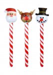 Inflatable Christmas Stick 3 Assorted Designs (118cm)