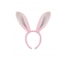Bunny Ears Headband Pink 27 x 28cm