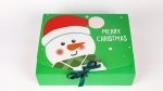 Snowman Green Gift Box Small 24 x 20 x 7cm