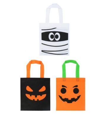 Halloween Treat Bags (28cm x 34cm) 3-Piece Pack