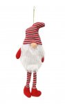 Knitted Santa Hanging Deco With Dangly Legs 39cm