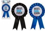 Best Dad Ever Glitter Rosette 9cm
