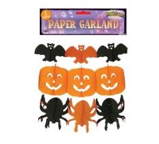 Halloween 3m Decoration Paper Garland ( Assorted Designs )
