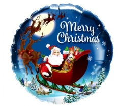 18" Round Saint Nick Balloon