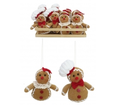 Christmas Gingerbread Mini Figure In Baking Tray