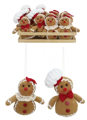 Christmas Gingerbread Mini Figure In Baking Tray