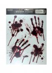 Stickers Window Halloween Blood Deco Hand