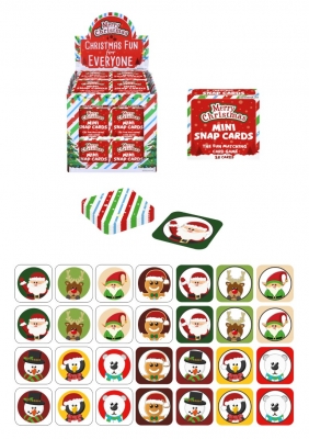Christmas Mini Snap Cards (5cm) X 64PC