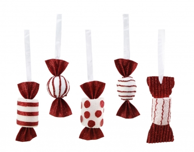 Candy Cane Sweet Deco 10-12Cm ( Assorted Designs )