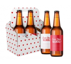 VALENTINE'S DAY BEER CARRIER BOX