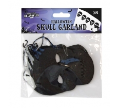 HALLOWEEN SKULL GARLAND 3M