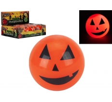 Scary Face Pumpkin Light Up Bouncing Ball 5.5cm