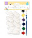 Easter Paint Your Own Bunny Decorations 6pk