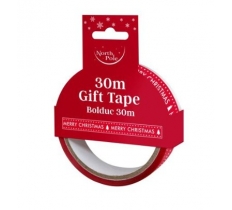 Christmas 30m Printed Gift Tape