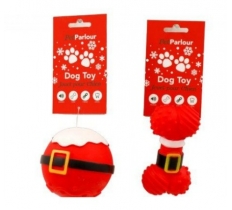 Christmas Santa Bone/ Ball Pet Toy