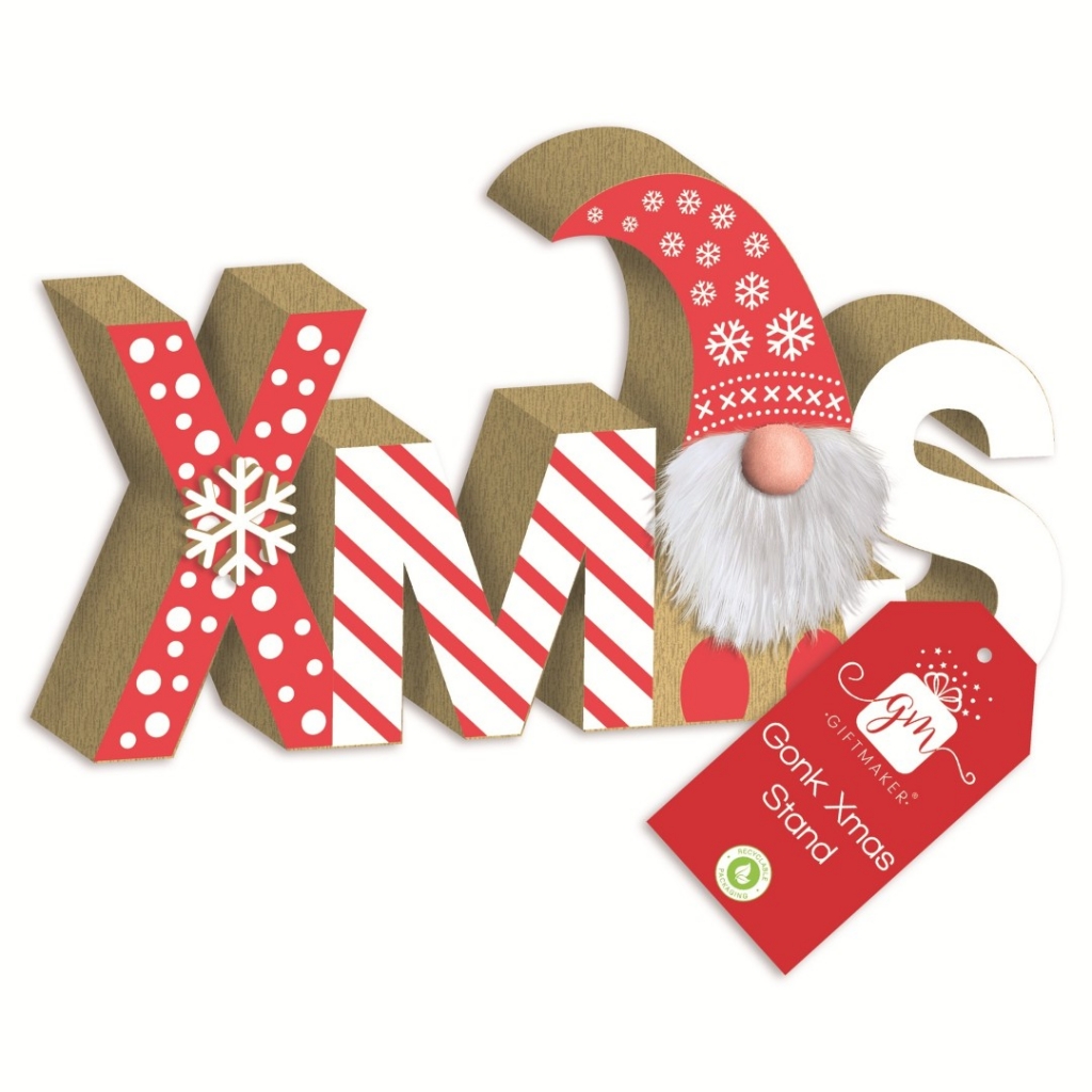 Christmas Decs Gonk Wooden Sign - Click Image to Close