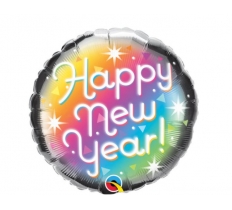 18" New Year Prismatic Balloon