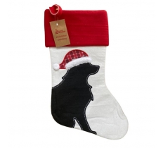 Deluxe Plush Modern Dog Christmas Stocking
