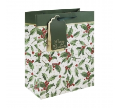 Christmas Holly Large Gift Bag