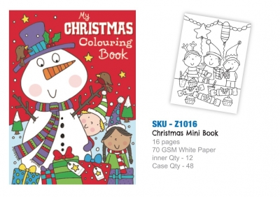 Christmas Mini A6 Colouring Book (VAT ZERO)