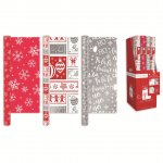Christmas 4m Gift Wrap Red And White