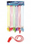 Neon Whistle On String X 12 Pack (24P Each)
