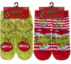 Toddler/Infant Grinch Cosy Socks 1 Pair Assorted Sizes
