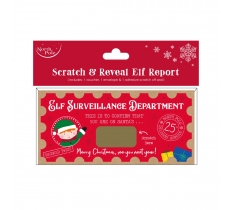 Christmas Nice List Elf Scratch Certificate