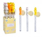 Easter Bubble Wands 3 Astd Bunny Chick Carrot