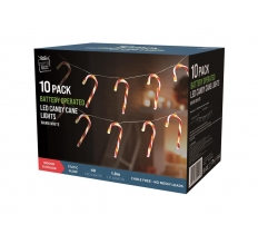 LED Candy Canes Lights 10 Pack