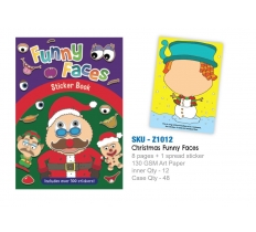 A4 Christmas Funny Faces Book (VAT ZERO)