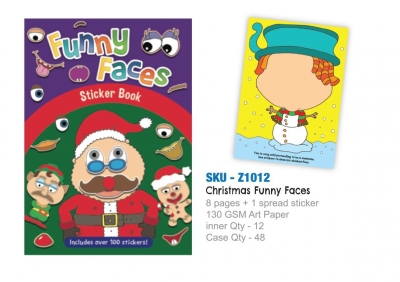 A4 Christmas Funny Faces Book (VAT ZERO)