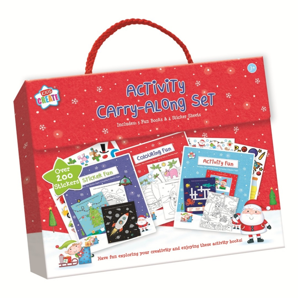 Christmas Sticker Activity Cary Along Set - Click Image to Close