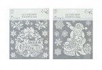 White Glitter Decoratived Stickers ( Assorted Designs )