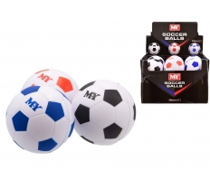 4" Pu Footballs In Display Box - "M.Y"