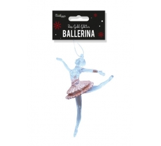 Rose Gold Acrylic Ballerina Decoration