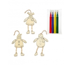 Christmas 20cm Colour Your Own Hanging Decoration