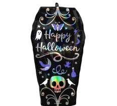 Super Shape Irridescent Coffin Balloon 38cm x 68cm