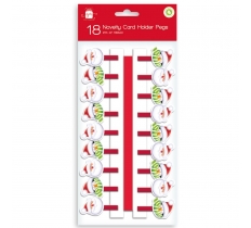 NOVELTY CHRISTMAS CARD HOLDER PEGS PACK OF 18