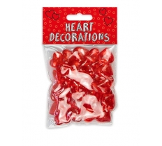 VALENTINE'S DAY ACRYLIC HEART DECORATIONS 75G