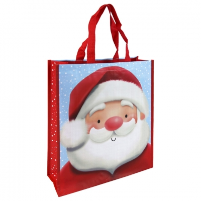 Christmas Cute Santa Small PP Woven Bag